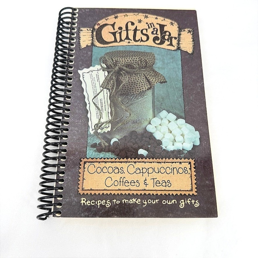 CQ Products Gifts in a Jar Cocoas Cappuccinos Coffees & Teas Recipe Book DIY NEW